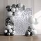 Yescom; 24 Pcs Silver Shimmer Wall Backdrop Panels 6x4 Ft Square Sequin Party Decoration for Birthday Graduation Anniversary Engagement; Category:Curtains & Backdrops; Image:2